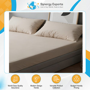 Highest Selling Exceptional Quality Long Service Life 4 Pcs Polyester Bedsheet Set Available in Bulk Quantity at Low Cost - Product Image 2