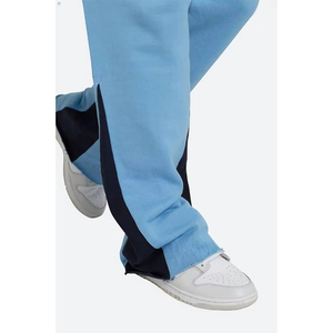 Pantalon de jogging ample personnalisé pour homme, coupe droite, à rayures, jambe large, évasé, style survêtement - Product Image 6