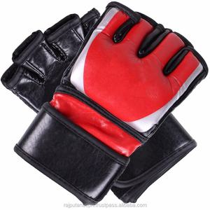 ถุงมือหนังสำหรับฝึกเข้ายิม MMA แบบครึ่งนิ้วกันน้ำระบายอากาศได้ดีสำหรับกิจกรรมกลางแจ้งตกปลาซ้อมต่อสู้ - Product Image 4