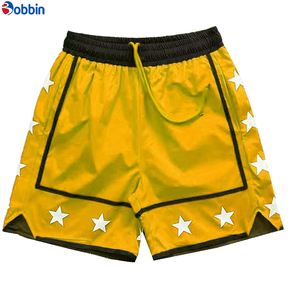 Shorts pour hommes personnalisés, best-sellers, pas chers, patchwork, impression sérigraphique, polyester, pour la course à pied, le basketball, l'entraînement, respirants, pour la salle de sport - Product Image 4