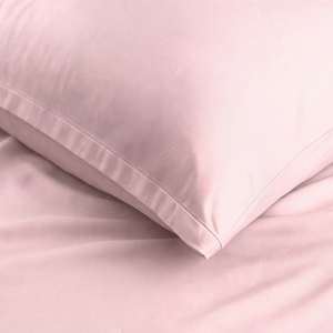 Misty Rose Satin Set Bedding Set T-250 Satin 100% Cotton Solid Woven Breathable All-Season Simple Style Home Use - Product Image 4