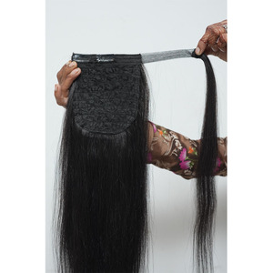 Extensiones de Cabello de Cola de Caballo Premium / Cabello Humano, Acabado Natural, Fácil de Fijar con Clip, Ligeras y Duraderas - Product Image 1