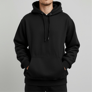 เสื้อฮู้ดดี้ปักลายคุณภาพดีสำหรับฤดูหนาว ผลิตจากผ้าฟลีซโพลีเอสเตอร์/ไนลอนพรีเมียม รับผลิตแบบดิจิทัล OEM/ODM ตามสั่ง - Product Image 4