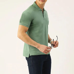 เสื้อโปโลแขนสั้นผู้ชายสไตล์วินเทจสำหรับฤดูร้อน เสื้อโปโลติดกระดุมคลาสสิก เสื้อโอเวอร์ไซส์แนวสตรีทแวร์ เสื้อสตรีทแวร์ระบายอากาศได้ดีสำหรับผู้ชาย - Product Image 2