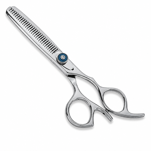 Ciseaux texturisants de salon en acier inoxydable pour la retouche des cheveux avec vis réglable - Product Image 1