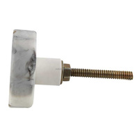 Poignées et boutons de meubles de boule de cristal de roche de marbre naturel en laiton de luxe armoires de cuisine porte tiroir plateau tirer poignée bouton