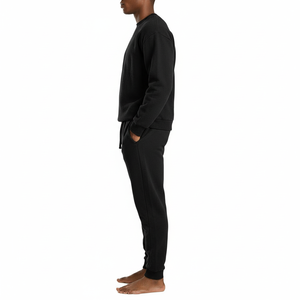 Conjunto de Sudadera con Capucha y Pantalones Deportivos Bordados 100% Algodón para Hombre, Ropa Deportiva Urbana, Novedad 2026 - Product Image 2