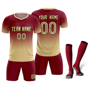 ชุดยูนิฟอร์มฟุตบอลแบบซับลิเมชั่นสั่งทำพิเศษ ปี 2025 – เสื้อฟุตบอลแห้งเร็ว ระบายอากาศได้ดี พร้อมกางเกงขาสั้นและถุงเท้า ชุดทีม OEM - Product Image 1