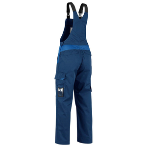 Men's Black Work Coverall With Adjustable Straps And Utility Pockets Water Resistant Polyester Bib <b>Overalls</b> For <b>Construction</b> Use - Product Image 2