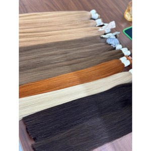 Extensiones de Cabello Humano Virgen Vietnamita Rubio Ceniza Arena, Liso Extremo, Doble Trama, Venta al por Mayor - Product Image 3