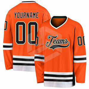 Maillot de hockey sur glace de haute qualité, nouvelle arrivée, manches courtes, 100% polyester, séchage rapide, vêtements d'équipe personnalisés, unisexe - Product Image 6