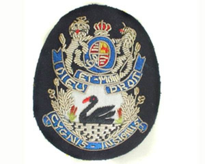 Badges brodés faits main personnalisés en fil d'or, OEM ODM, vente en gros, badges en métal, broderie artisanale sur mesure - Product Image 5