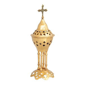 Quemador de Incienso de Latón Ecológico, Decorativo, para el Hogar, Serenidad, Meditación, Equilibrio, Oraciones - Product Image 1