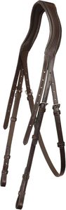 Brida de Cuero Marrón Premium para Caballo con Ribete Blanco, Diseño Moderno de Narquera Curva, Fabricación India, Precios al por Mayor Garantizados - Product Image 2