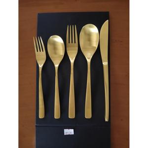 Latest Arrival Stainless Steel Cutlery <b>Set</b> Custom Style <b>Flatware</b> <b>Sets</b> Silver & Gold Finish - Product Image 2