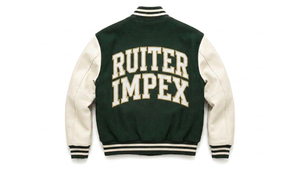 Chaqueta Varsity Unisex Ecológica de Lana de Secado Rápido con Cuello en V, Logotipo Bordado en la Parte Delantera, Patrón 3D, Mangas Completas y Cierre de Botones - Product Image 3