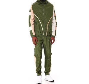Ensemble de survêtement coupe-vent élégant pour l'hiver avec veste à capuche et pantalon de jogging coupe classique pour l'entraînement sportif, les tenues décontractées et les voyages - Product Image 1