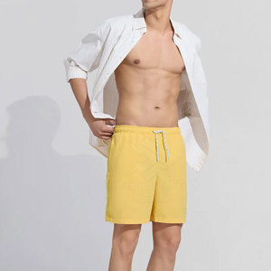 Shorts de bain homme grande taille sur mesure, écologiques, légers, anti-plis, séchage rapide, polyester/coton, style urbain - Product Image 2