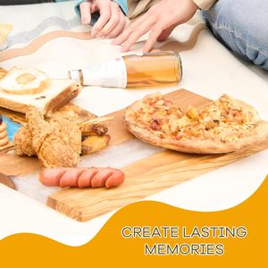 Planche à découper en bois antidérapante supérieure avec poignée facile à saisir Utilisation de cuisine en résine longue durée pour un tranchage efficace - Product Image 3