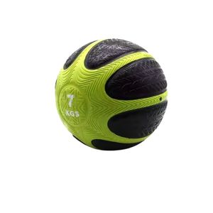 Balones Medicinales de Goma Texturizada Color Negro Lima, Alta Adherencia, Núcleo Denso, Acabado Antideslizante, Balones Medicinales Duraderos para Entrenamiento - Product Image 1