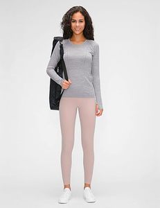 <b>Womens</b> Long Sleeve Yoga Sports Top Custom Activewear Eco-Friendly Quick Dry Skinny Fit Spandex/Nylon Fitness Gym Workout - Product Image 3