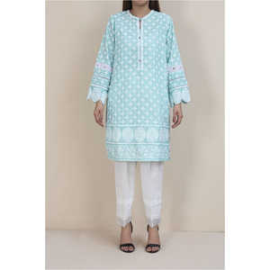 Blusa de algodón adornada para mujer PS1041 - Product Image 3