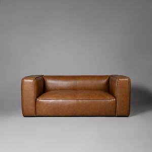Sofá Chesterfield de Cuero de Última Moda, de 2 Plazas, Diseño Acolchado con Estilo Industrial para Sala de Estar de Apartamento - Product Image 2