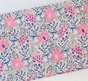 Tela 100% Algodón con Estampado Floral de Jaipur, Material Textil para Confección de Vestidos y Decoración del Hogar - Product Image 2