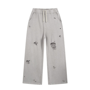 Pantalon décontracté pour homme, nouvelle collection printemps-automne, style sport et loisirs, motif fleur de neige, taille élastique, coupe droite, style hip-hop - Product Image 1