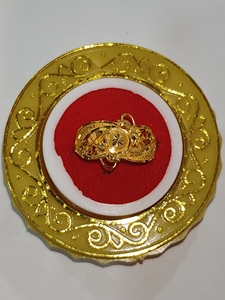 Anillo de oro macizo de 22k para hombre/mujer, auténtica joyería india étnica hecha a mano, pieza de joyería genuina y elegante para fiestas o bodas. - Product Image 4