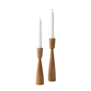 New Decorative Wooden Candlestick Holder Tapered Shape Natural Color Home Decoration Lighting <b>Candle</b> <b>Taper</b> On Sale - Product Image 1