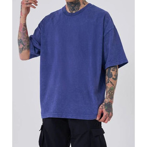 T-shirt délavé à l'acide pour homme, nouvelle collection, tailles adultes, respirant, vente en gros, sur mesure, offre spéciale - Product Image 2