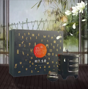 Coffret Cadeau Parfumé Porte-Bonheur avec Thème Attirant la Richesse : Brûleur d'Encens en Céramique pour Aromathérapie Haut de Gamme CX00028 - Product Image 1