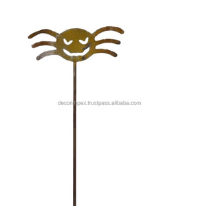 Dos fantasmas postre Halloween fantasma óxido Metal planta palo moderno diseñador jardín estaca elegante hierro duradero calidad al por mayor - Product Image 4