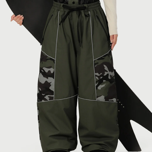 Custom Logo Cargo Baggy Snow <b>Ski</b> Pants Oversized Waterproof Windproof Plus Size Loose Fit High Quality Snowboard Wear For Men - Product Image 3