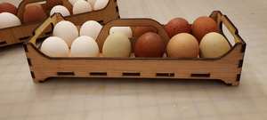 Porta Huevos de Madera Farmahouse, Decoración de Pascua, Bandeja Rústica para Huevos, Soporte de Madera para Huevos, Producto al por Mayor - Product Image 5