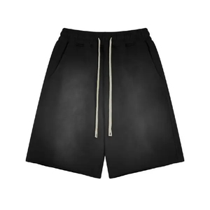 Pantalones Cortos Casuales para Hombre, Logotipo Personalizado, Transpirables, Felpa Francesa, 100% Algodón, Elásticos, Lavado Ácido, Cintura Media, Diseño Sólido - Product Image 6