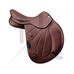 Silla de montar inglesa de cuero de vaca resistente de alta calidad con armazón de madera para exhibiciones y carreras de caballos, productos de la India. - Product Image 2