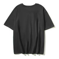 T-shirt pour homme de haute qualité 100% coton, surdimensionné, avec logo personnalisé et impression en relief, anti-rides, respirant