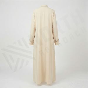 Abaya moderne longue en polyester écologique, vente en gros, robe de mode modeste pour femmes musulmanes, logo personnalisé, haute qualité - Product Image 2