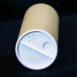 Envases ecológicos de tubos de papel kraft para saleros, cajas cilíndricas de cartón, tubos redondos de papel para alimentos con impresión personalizada. - Product Image 3