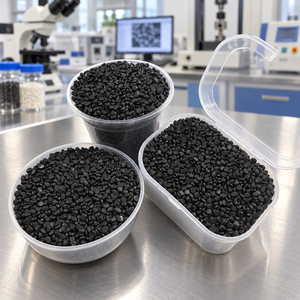 Gránulos de Masterbatch de Color Negro, Grado de Moldeo por Inyección, Polvo para Aplicaciones Generales, Pellets de Plástico - Product Image 1
