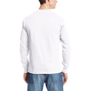 Camiseta de Manga Larga Lisa para Hombre, Diseño Sencillo, Venta al por Mayor, Ropa Masculina de Alta Calidad, Cuello Redondo, Diferentes Tallas - Product Image 6