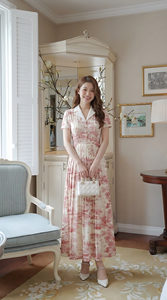 Vestido Midi Floral Elegante para Mujer, Primavera-Verano, Precio Directo de Fábrica, Fabricante de Ropa Personalizada OEM ODM, Venta al Por Mayor - Product Image 6