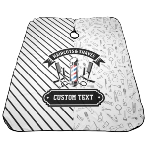 Capa de Barbero Profesional para Peluquería, con Texto Personalizado, Impermeable, de Poliéster, HARBOR INDUSTRY, Nueva, en Oferta - Product Image 4