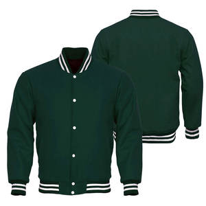 Vestes de baseball et vestes varsity en cuir personnalisées brodées, de haute qualité, pour hommes, vente en gros, mode hiver. - Product Image 1