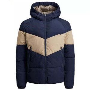 Wholesale High Quality Custom Unisex Puffer <b>Jacket</b> with Stand Collar & Front Logo Waterproof Breathable Winter <b>Jacket</b> for Adults - Product Image 5