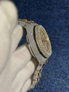 Montre mécanique Ice Cube avec cadran en diamant, cristal saphir, boîtier en acier inoxydable, diamètre 30 mm, cadeau de luxe pour femme - Product Image 5