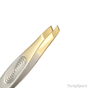 Pince à épiler professionnelle incurvée en acier inoxydable, pointe fine, écologique, légère, manche confortable, outils de beauté personnalisés - Product Image 2