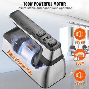 Frullatore Elettrico Portatile Senza Fili da 100W con Turbo Boost, Velocità Variabile Continua, Fruste e Ganci per Impastare, con Vano Portaoggetti - Product Image 3